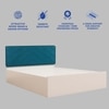 Mudra Engineered Wood Queen  Size Bed With Hydraulic Storage (Melamine Finish, White Colour)