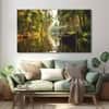 The Castle Decor Kerala Backwaters Wall Art Set of 5 Digital Painting 27x48 Inch
