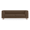 Rubik Essential 3 Seater Fabric Sofa in Mocha Colour