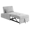 Evenie 1 Seater Pull Out Sofa cum Bed  in Grey Colour