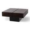 Montreal Sheesham Wood Coffee Table In Mahogany Finish
