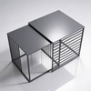 Black Metal Side Table in Black Colour