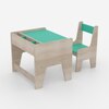 Topolino Toddler Activity Table & Chair in Oak and Teal