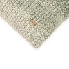 Ombre Moss Knit Mint Mount Green  And Natural Cushion Cover 18X18 Inches