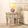 Azul Solid Wood Side Table in Brushed Bali Oak Finish