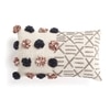 Tufted And Patterned Lumbar Cushion Cover