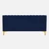 Fame  Velvet 3 Seater Sofa in Navy Blue Colour