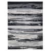 Nyah Dark Gray Abstract Hand-Tufted Viscose 6X4 Feet Carpet
