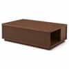 Selwyn Sheesham Wood Linear Slat Coffee Table in Walnut Finish