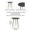 Metalsmith Solid Wood Side Table in Natural & Black Finish