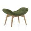 Contour Chair With Ottoman In Moss Green