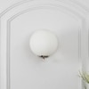 Moon Nickel & Frosted White Finish Wall Light