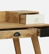 Viterbo Solid Wood Study Table In Natural Finish
