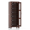 Murano Solid Wood  Bookshelf in Mango Walnut Finish