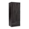 Dyson 2 Door 1 Drawer Sheesham Wood Wardrobe Cheris Walnut Finish
