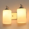 Eliante Modern Wall Lights Mild Steel & Glass Material Chrome & White Finish