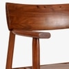 Abacus Solid Wood Dining Chair in Brown Colour