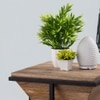 Metalsmith Solid Wood Side Table in Black Powder Finish