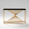 Swirlstar Metal Console Table in Gold Colour
