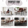 Kepler Brooks Embassy Leatherette Visitor Chair in Brown Colour