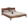 Owen Solid Wood King Size Non Storage Bed In Urban Teak Finish