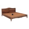 Owen Solid Wood King Size Non Storage Bed In Urban Teak Finish