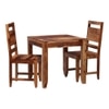 Baker 2 Seater Dining Set In Walnut Finish