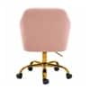 Doe Buck Louise Modern Pink Velvet Office Chair