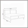 Valerio Duo-Panel Luxe Queen Size Bed in Mustard colour Velvet with Oak wood Frame