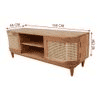 Carnegie Solid Wood Free Standing TV Unit in Natural Finish