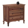 Zoe Solid Wood Chest of 3 Drawers in Urban Teak Finish