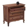 Zoe Solid Wood Chest of 3 Drawers in Urban Teak Finish