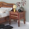 Cole Solid Wood Night Stand in Urban Teak Finish