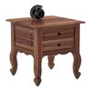 Cole Solid Wood Night Stand in Urban Teak Finish