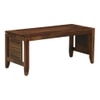 Dolce Rectangular Solid Wood Coffee Table In Teak Finish