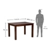 Emeril Solid Wood 4 Seater Dining Table in Provincial Teak Finish