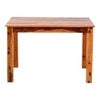 Emeril Solid Wood 4 Seater Dining Table in Warm Walnut Finish