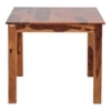 Emeril Solid Wood 4 Seater Dining Table in Warm Walnut Finish