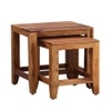 Aveline Solid Wood Side Table in Walnut Finish
