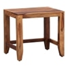 Aveline Solid Wood Side Table in Walnut Finish