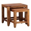 Aveline Solid Wood Side Table in Walnut Finish
