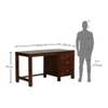 Anne Solid Wood Study Table in Honey Finish