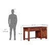 Alice Solid Wood Study Table in Honey Finish