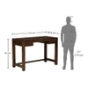 Adrienne Solid Wood Study Table in Teak Finish