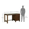 Anne Solid Wood Study Table in Teak Finish