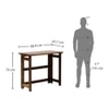Ayn Solid Wood Study Table in Teak Finish