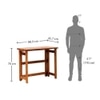 Ayn Solid Wood Study Table in Walnut Finish