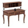 Charlotte Solid Wood Study Table in Urban Teak Finish