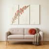 Truss Red White Pieces Canvas Wall Prints Canvas Wall Prints Set of 3 Multicolor Matte