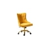SWEN Fabric Accent Chair in Yellow Colour